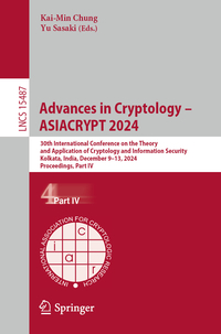 Vorderes Coverbild Advances in Cryptology – ASIACRYPT 2024