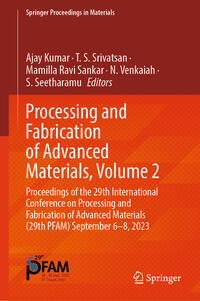 Vorderes Coverbild Processing and Fabrication of Advanced Materials, Volume 2