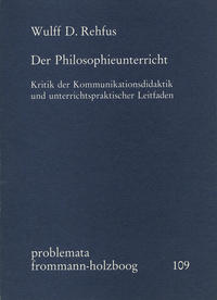 Vorderes Coverbild Der Philosophieunterricht
