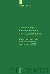 Vorderes Coverbild Anthropologie im Sprachdenken des 18. Jahrhunderts