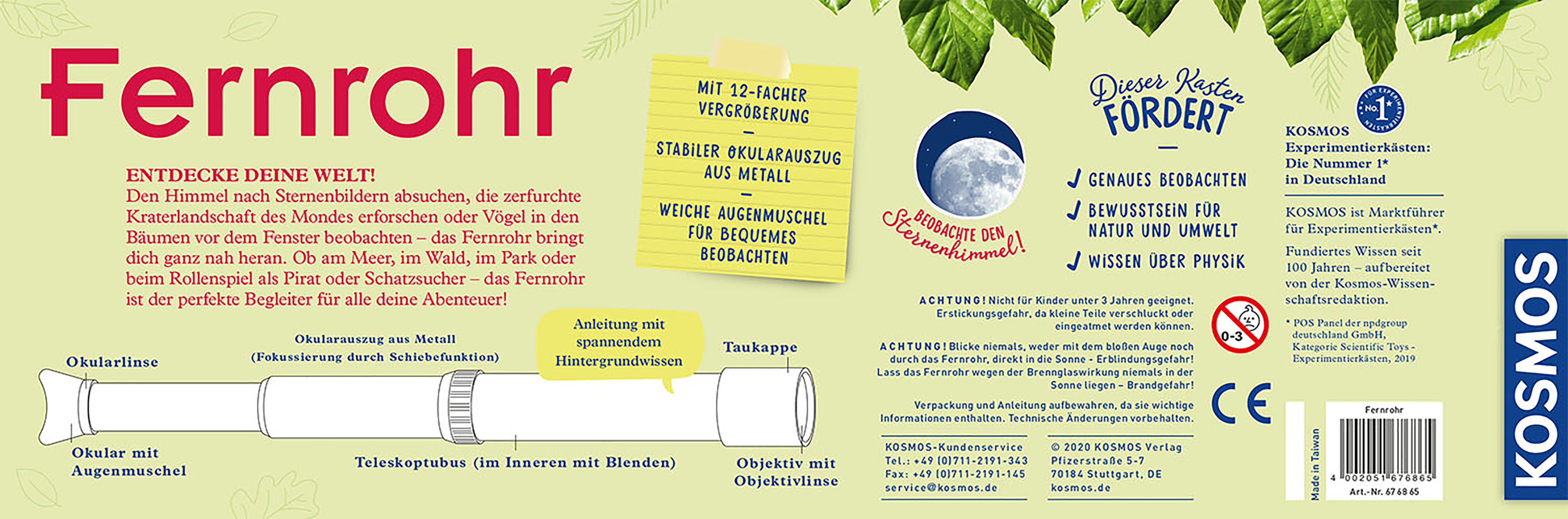 Rückseitencover Fernrohr
