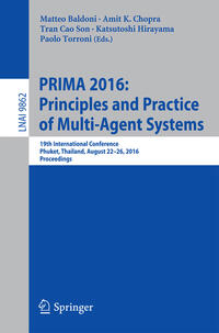 Vorderes Coverbild PRIMA 2016: Principles and Practice of Multi-Agent Systems