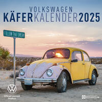 Vorderes Coverbild arti promotion - Volkswagen Käfer Kalender 2025 Broschürenkalender, 30x30cm, Kalender mit verschiedensten Abbildungen vom VW Käfer, mit Bucket List und internationalen Feiertaqgem, mit Aufhänger