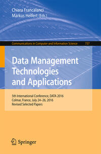 Vorderes Coverbild Data Management Technologies and Applications