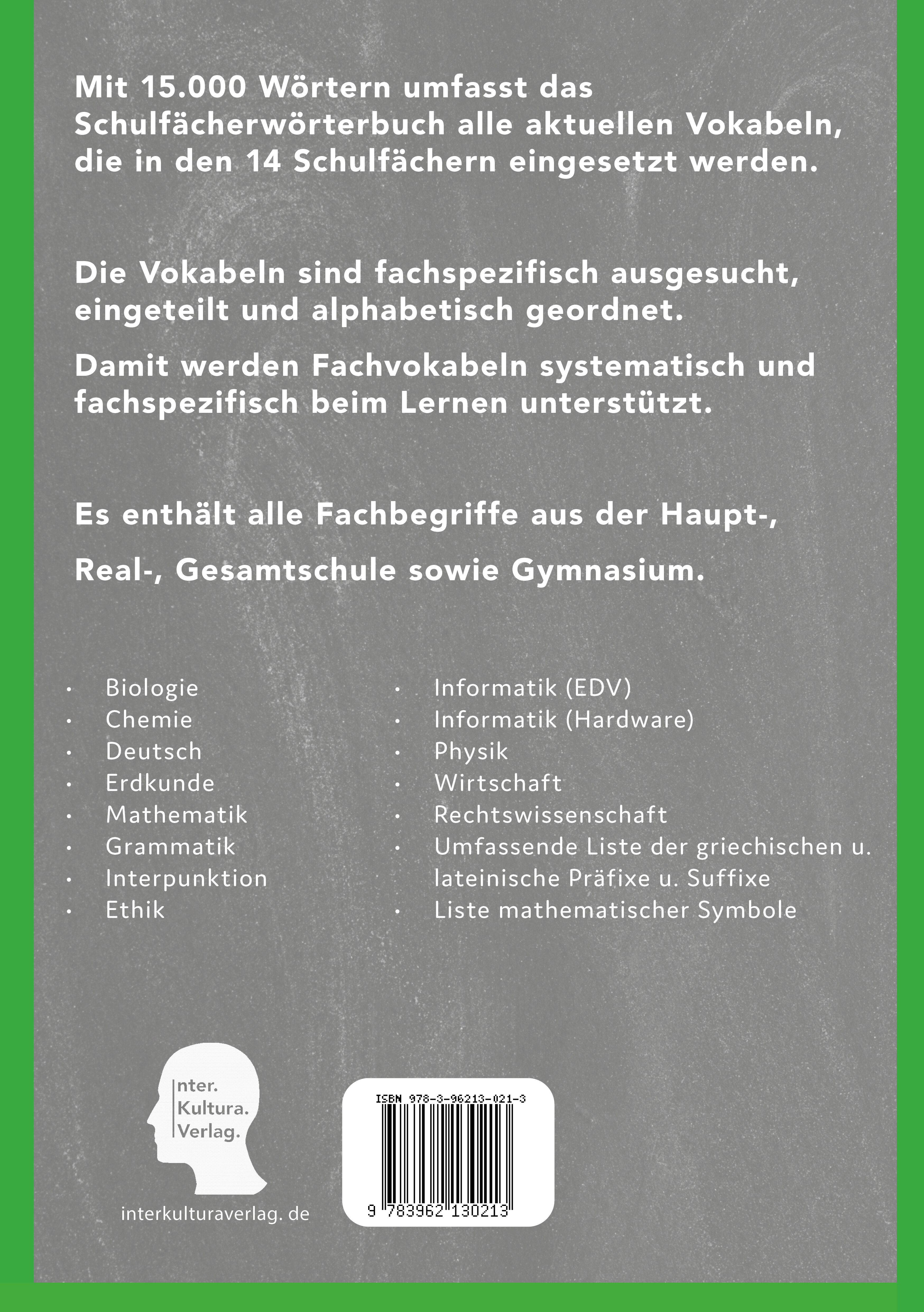 Rückseitencover Interkultura Schülerwörterbuch Deutsch-Somali