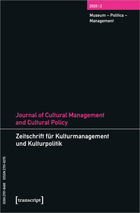 Vorderes Coverbild Journal of Cultural Management and Cultural Policy/Zeitschrift für Kulturmanagement und Kulturpolitik