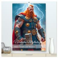 Vorderes Coverbild Nordische Mythologie - Götter, Helden und Monster (hochwertiger Premium Wandkalender 2026 DIN A2 hoch), Kunstdruck in Hochglanz