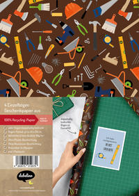Vorderes Coverbild Geschenkpapier-Set: Werkzeuge, Handwerker (für Männer)