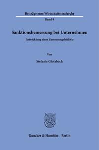 Vorderes Coverbild Sanktionsbemessung bei Unternehmen