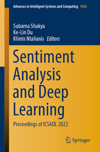 Vorderes Coverbild Sentiment Analysis and Deep Learning