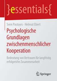 Vorderes Coverbild Psychologische Grundlagen zwischenmenschlicher Kooperation