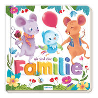 Vorderes Coverbild Trötsch Pappenbuch Wir sind eine Familie