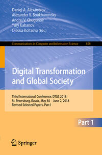Vorderes Coverbild Digital Transformation and Global Society