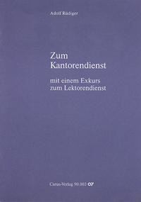 Vorderes Coverbild Zum Kantorendienst