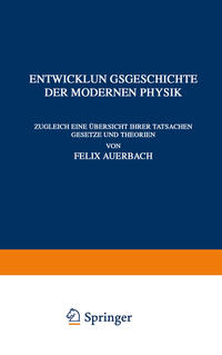 Vorderes Coverbild Entwicklungsgeschichte der Modernen Physik