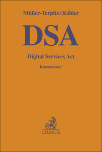 Vorderes Coverbild Digital Services Act. DSA