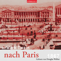 Vorderes Coverbild Mit Mark Twain nach Paris