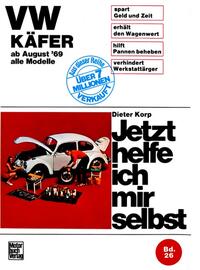 Vorderes Coverbild VW Käfer 1200/1300/1500/1302/S/1303/S alle Modelle ab August '69