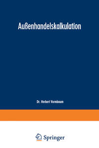 Vorderes Coverbild Außenhandelskalkulation