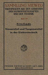 Vorderes Coverbild Sinusrelief und Tangensrelief in der Elektrotechnik