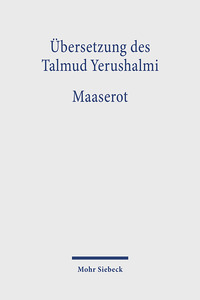 Vorderes Coverbild Übersetzung des Talmud Yerushalmi