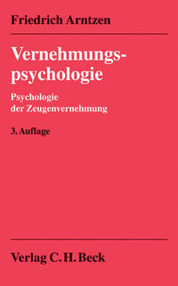 Vorderes Coverbild Vernehmungspsychologie