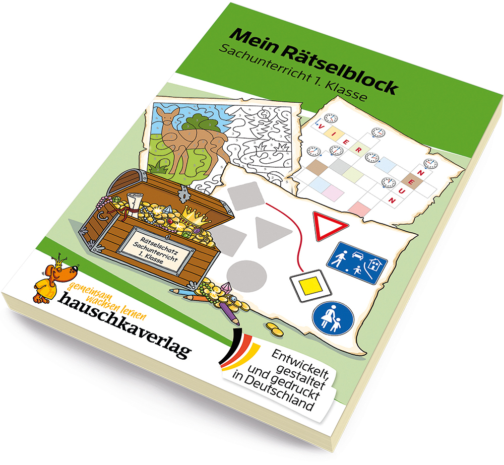 Beispielinhalt (Bild) Mein Rätselblock Sachunterricht 1. Klasse