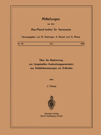 Vorderes Coverbild Über die Bestimmung von Längstwellen-Ausbreitungsparametern aus Feldstärkemessungen am Erdboden