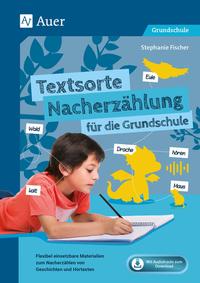 Vorderes Coverbild Textsorte Nacherzählung für die Grundschule
