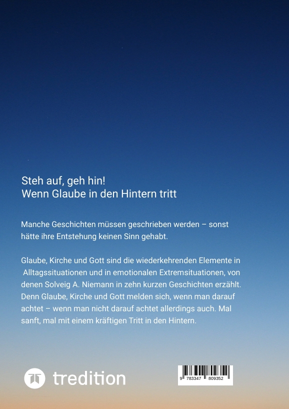 Rückseitencover Steh auf, geh hin! Wenn Glaube in den Hintern tritt