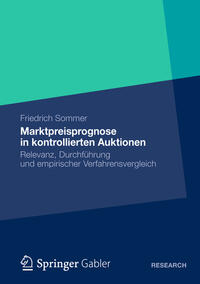 Vorderes Coverbild Marktpreisprognose in kontrollierten Auktionen