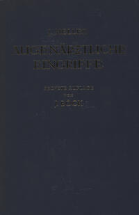 Vorderes Coverbild Augenärztliche Eingriffe