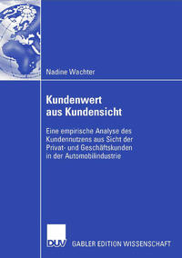 Vorderes Coverbild Kundenwert aus Kundensicht