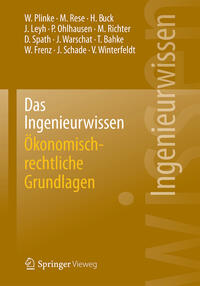Vorderes Coverbild Das Ingenieurwissen: Ökonomisch-rechtliche Grundlagen