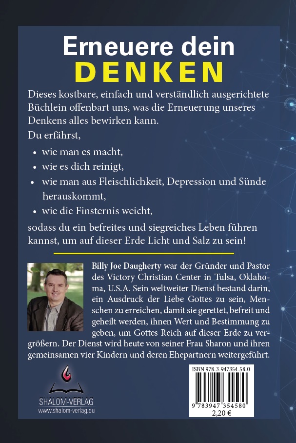Rückseitencover Erneuere dein Denken