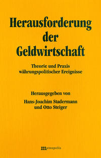 Vorderes Coverbild Herausforderung der Geldwirtschaft