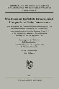 Vorderes Coverbild Grundfragen auf dem Gebiete der Geomechanik / Principles in the Field of Geomechanics