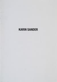 Vorderes Coverbild Karin Sander