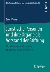 Vorderes Coverbild Juristische Personen und ihre Organe als Vorstand der Stiftung