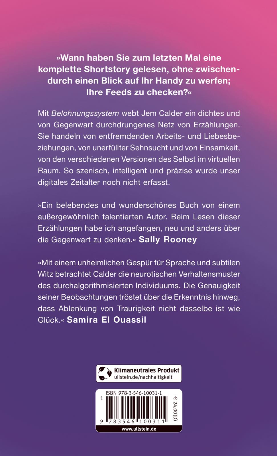 Rückseitencover Belohnungssystem