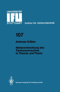 Vorderes Coverbild Weiterentwicklung des Torsionsversuches in Theorie und Praxis
