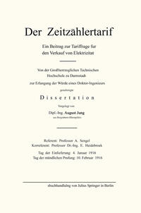 Vorderes Coverbild Der Zeitzählertarif