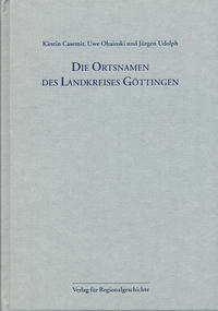 Vorderes Coverbild Niedersächsisches Ortsnamenbuch / Die Ortsnamen des Landkreises Göttingen
