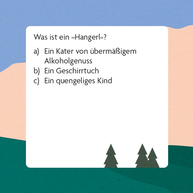 Beispielinhalt (Bild) Dialekt-Quiz Österreich