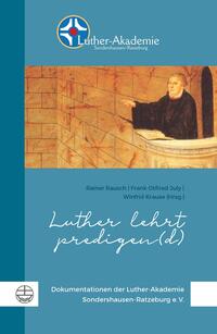 Vorderes Coverbild Luther lehrt predigen(d)