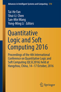 Vorderes Coverbild Quantitative Logic and Soft Computing 2016
