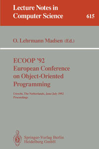 Vorderes Coverbild ECOOP '92. European Conference on Object-Oriented Programming