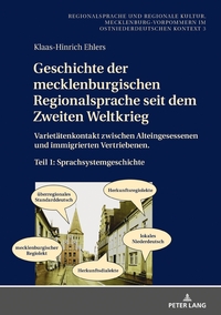 Vorderes Coverbild Geschichte der mecklenburgischen Regionalsprache seit dem Zweiten Weltkrieg
