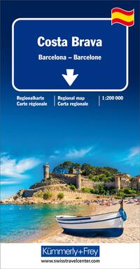 Vorderes Coverbild Kümmerly+Frey Regional-Strassenkarte Costa Brava 1:200.000