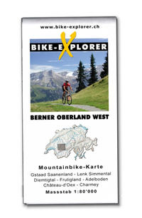 Vorderes Coverbild Bike-Explorer Karte Berner Oberland West